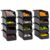 ReadySpace Small Stackable Plastic Storage Bins, 12-Pack, Black