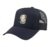 Ready to Munch and Learn Cute Puppy Lunchbox Snack Time Trucker Hat with Adjustable Mesh Back, Navy Blue