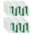 Realand 800pcs Handmade Food Baking Seal Stickers, Black Green White Self Adhesive Bakery Stickers, 3.9in Long Strip Tamper-Proof Packaging Sealing Labels for Lollipop Cake Cookie Bread