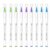 Real Brush Pens, Bright Cool Tone, 9 Count, Blue Purple and Green Dye Ink Pens for Watercolor Effects, Illustration and Calligraphy, 5.9 x 0.4 in