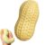 Realistic Peanut Squishy Stress Relief Toy,Crunchy Slow Rising Food Fidget Tool for Tension Anxiety Release,Soft Texture Desk Decoration,Novelty Squeeze Ball
