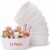 Reallnaive 12 Pack Woven Cotton Rope Basket, Empty Gift Basket, White
