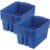 Really Good Stuff Classroom Stacking Bins, 14″ x 10″ x 5.75″ 12-Pack, Blue