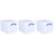 Really Useful Box 35 Liter Extra Strong Plastic Storage Box with XL Snap Lid and Clip Lock Handle for Lidded Home and Item Storage Bin, 3 Pack, White