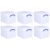 Really Useful Box 35 Liter Extra Strong Plastic Storage Box with XL Snap Lid and Clip Lock Handle for Lidded Home and Item Storage Bin, 6 Pack, White