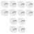 Really Useful Box 3 Liter Plastic Snap Lid Storage Bin for Music Storage, Office and General Home Organization, 12 Pack, Clear