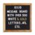 Real Wood Framed Felt Letter Board, Changeable Message Board, 10″ x 10″, Folding Stand and Wall Mount, 500+ Pieces of White & Gold Letters, Numbers, Words & Symbols, by Better Office Products (Rustic