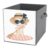 Reccmeny Cute Mummy Holding Wooden Paddle Cube Storage Bins