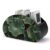 Reccmeny Dark Green Lotus Leaves Golden Edges Desktop Storage Box Organizer