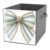Reccmeny Ivory And Blue Striped Bow Cube Storage Bins