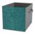 Reccmeny Teal Glitter Texture Metallic Sparkle Cube Storage Bins