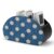 Reccmeny White Polka Dots on Blue Desktop Storage Box Organizer