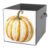 Reccmeny White Pumpkin with Orange Stripes Cube Storage Bins