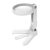 Rechargeable Magnifying Glass with Light and Stand,3.5-Inch Lens,18 Led Adjustable Brightness,Foldable Hands-Free Or Handheld Visual Aid for Reading,Crafts,and Hobbies for Adults Kids