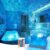 Rechargeable Shower Light No Wiring, 16 Color Changeable Projector Light