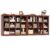 RECHHX Walnut Book Shelf Set of 2, 12 Cube Storage Organizer, Wood Bookcase