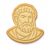 Reclining Epicurus Cookie Cutter & Stamp, Fondant & Clay – 4×3.6″