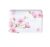 Rectangle Serving Plate Flower Pattern Display Plate for Cake/Dessert/Fruit Storage Plate for Coffee Table and Bathroom Medium (Black Marble Stripes) (Orchid)
