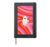 Red and Pink Valentine Groovy Retro Spooky Ghost Love Hardcover Journal, Black
