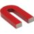 Red Cast Alnico 5 U-Shaped Magnet With Keeper, 1-3/16″ Wide, 2″ Tall, 1/4″ Thick (Pack of 1)