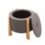 RedFire Lion Outdoor Pellet Fire Pit, Wood Burning Fire Pit for Garden/Patio/Porch/Backyard, Grey