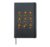 Redhead Christmas Elf Girl Dancing Holiday String Lights Hardcover Journal, Black