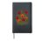 Red Orange Poppy Wildflowers Botanical Floral Hardcover Journal, Black