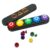 Redpai Gonggi Game Set Pack of 5 with Steel Beads – Authentic Korean Jackstones, 3D-Printed Durable Plastic Shells & Weighted Design forAdults, Traditional Toss & Catch Game Gift