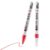Red Paint Pen, 2 Pack 0.7mm Extra Fine Tip Oil Based Waterproof Marker, Permanent Marker for Metal Wood Plastic Rubber Paper Fabric Stone, Precision Touch Up Pen for Car Scratch Model Art Craft
