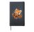 Red Panda Skateboard Retro Cartoon Hardcover Journal, Black