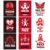Red Ribbon Week Decorations, 9 Pcs Anti Drug Posters for Classroom Door