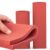Red Soft Silicone Foam Pressing Mat High Temp Resistant Even‑Pressure Pad for Laminating Machine 100‑500mm 1Pc(200x300x3mm)