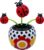 Red Solar Dancing Flower, Cute Power Flower for Car Decoration Swing Flowers, Solar Dashboard Decorations Flower Dancing Decor, Car Dashboard Swinging Doll Car Desktop Home Ornament, Solar Power Kits