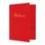 Red Welcome Folder with Two Pockets Gold Foil 25pk 12×9” HR Professional Meeting Linen for Church Visitor New Hire Employee Client