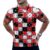 Red, White and Black Dice Men’s Polo Shirts Short Sleeve Casual Shirt Summer Tops for Beach Golf