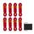 Reflective 4mm Outdoor Camping Tent Rope, Red, 8-piece Set with Storage Bag