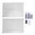 Refrigerator Calendar Clear Dry Erase Menu Board with 6 Markers Acrylic Weekly Planner Planning Board for Life Planning Daily Organization