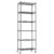 REGILLER 6 Wire Shelving Steel Storage Rack Adjustable Unit Shelves for Laundry Bathroom Kitchen Pantry Closet(Black,11.7″ D x 21.4″ W x 64.5″ H,With Wheels)
