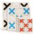 REGUICORP 6 Pack Tic Tac Toe Board Game, 3 Sizes Wooden Tic Tac Toe Game, Tic Tac Toe Coffee Table Decor, Classical Family Board Games for Family, Classroom, Road Trip, Travel, Strategy Toys