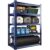 REIBII 72″ H Garage Shelving Unit, 2050LBS Adjustable Storage Shelves, 5 Tier Sturdy Metal Shelving for Kitchen, Basement, Warehouse, 72″ H x 32″ W x 17.1″ D, Blue
