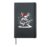 Reindeer Guitarist Santa Hat – Funny Christmas Lover Hardcover Journal, Black
