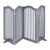 Relaxdays Barrier Gate Freestanding Safety Gate H x W 92 x 205 cm with Feet Dogs Cat Gate Foldable Grey