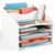 Relaxdays document tray, A4, 6 compartments, office/home, HxWxD: 30 x 33 x 33 cm, desk organiser, white