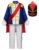 ReliBeauty Kids Drum Major Costume, Marching Band Uniform Set With Hat and Cape, 150