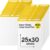 ReliThick 20 Pack Sticky Easel Pad, 25 x 30 In, White, 20 Sheets/Pad, Flip Chart Paper for Teachers, Large Sticky Chart Paper for Wall, Self Stick Easel Pad for Office School Classroom
