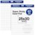 ReliThick 2 Pads Sticky Easel Pad, 25 in x 30 in, White, Lined, 30 Sheets/pad, Anchor Chart Paper for Teachers, Lines Flip Chart with Sticky