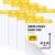 ReliThick 8pads Premium Mini Sticky Easel Pad, 15 in x 18 In, White 30 Sheets/Pad, Anchor Chart Paper for Teachers, Flip Chart Paper with Sticky Large Self Stick Super Sticking (Yellow)