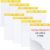 ReliThick 8 Pads Sticky Easel Pad, 25 in x 30 in, White, 30 Sheets/Pad, Anchor Chart Paper for Teachers, Lines Flip Chart with Sticky