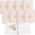 ReliThick 8 Pcs Aesthetic 3 Ring Binder 1 Inch Sturdy Cute Three Round Rings Binder Decoration for Letter Size Paper Organizer with 2 Pockets for Paperwork School Office Home Work Women Men(Beige)