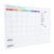 Removable PVC Monthly Whiteboard Sticker Calendar Dry Erase Board